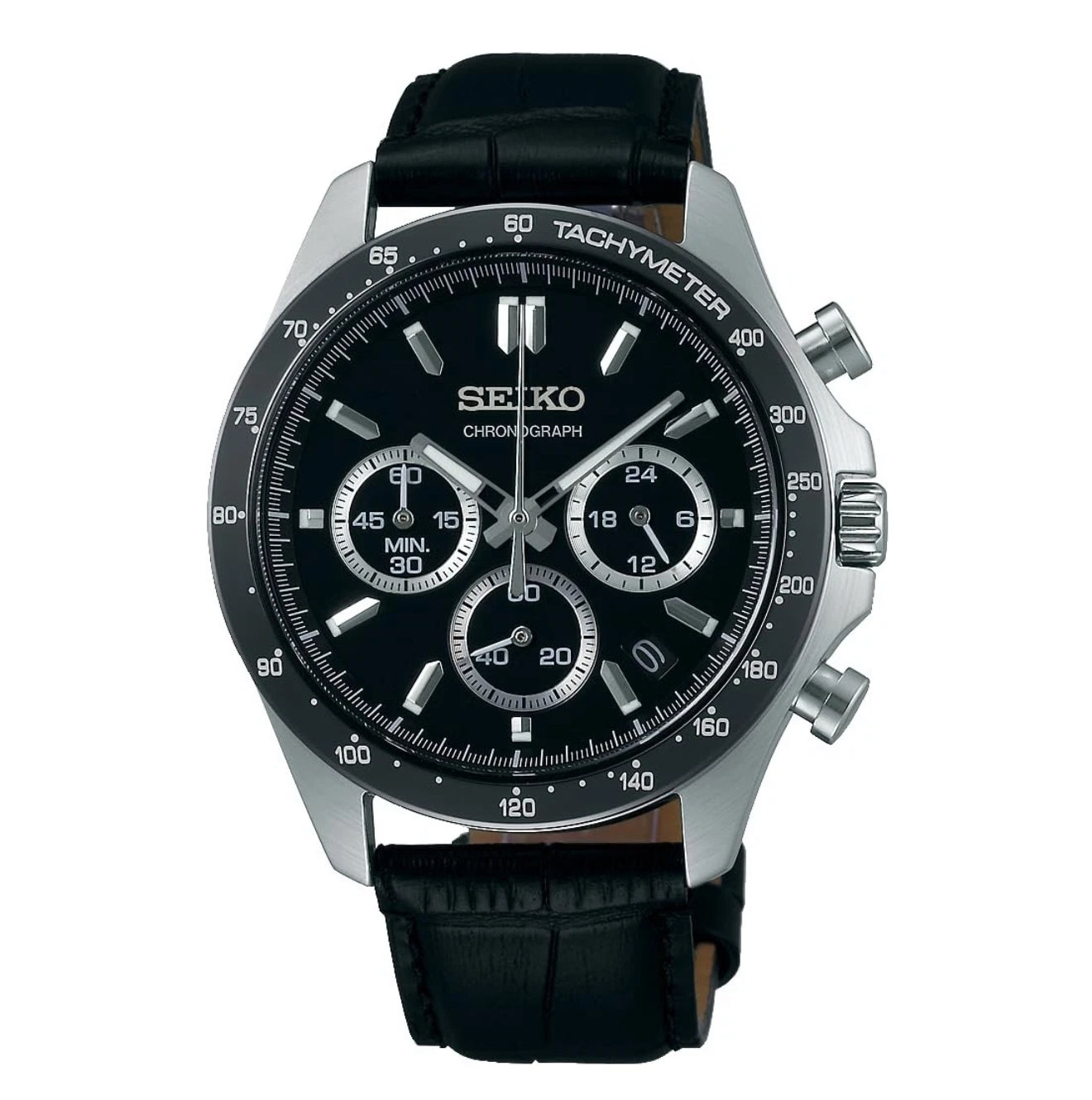 Seiko Spirit Chronograph Fekete férfi óra