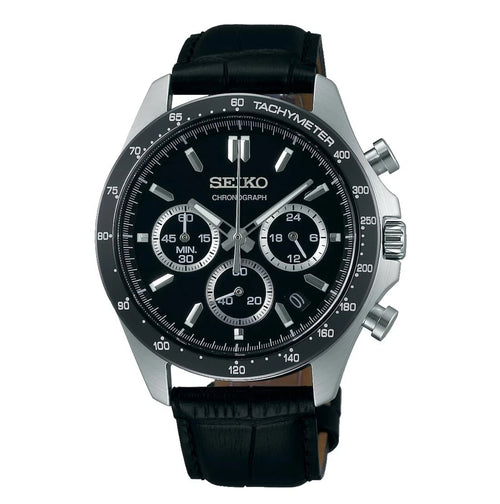 Seiko Spirit Chronograph Fekete férfi óra
